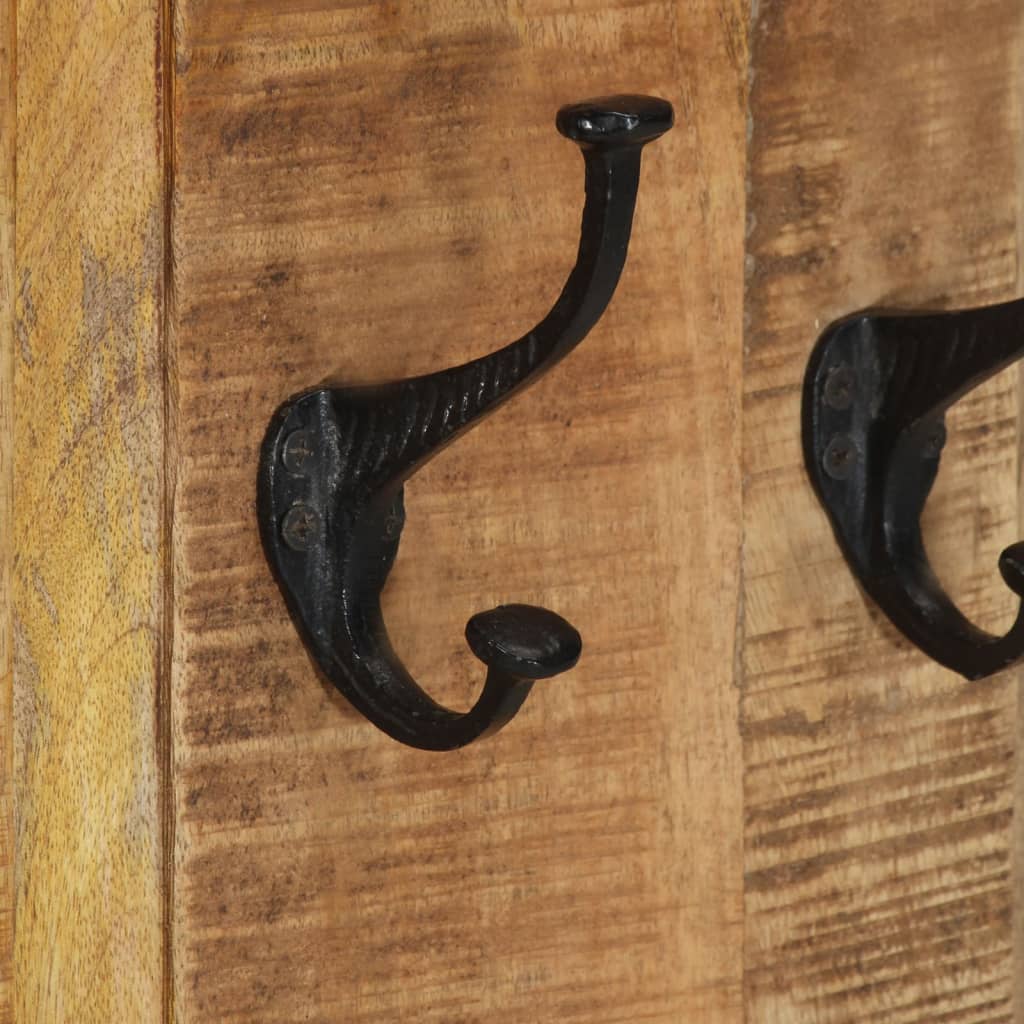 vidaXL Κρεμάστρες Τοίχου 2 τεμ. 38 x 100 εκ. από Μασίφ Ξύλο Μάνγκο