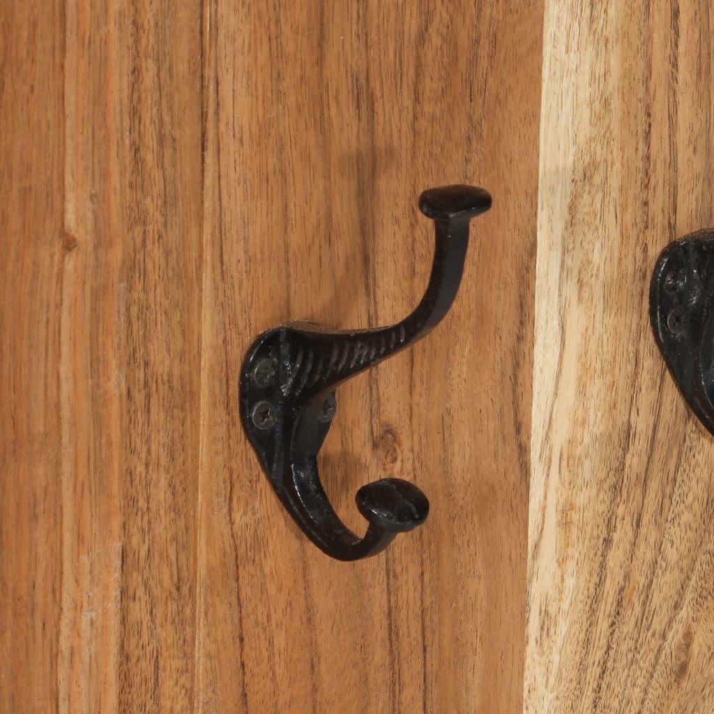 vidaXL Κρεμάστρες Τοίχου 2 τεμ. 38 x 100 εκ. από Μασίφ Ξύλο Ακακίας