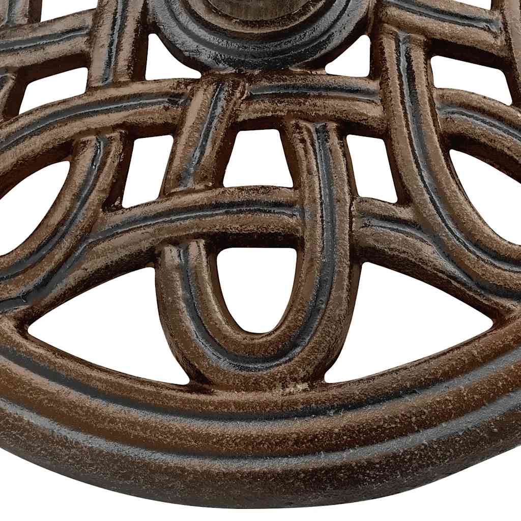 vidaXL Βάση Ομπρέλας Μπρονζέ 40 x 40 x 32 εκ. από Χυτοσίδηρο