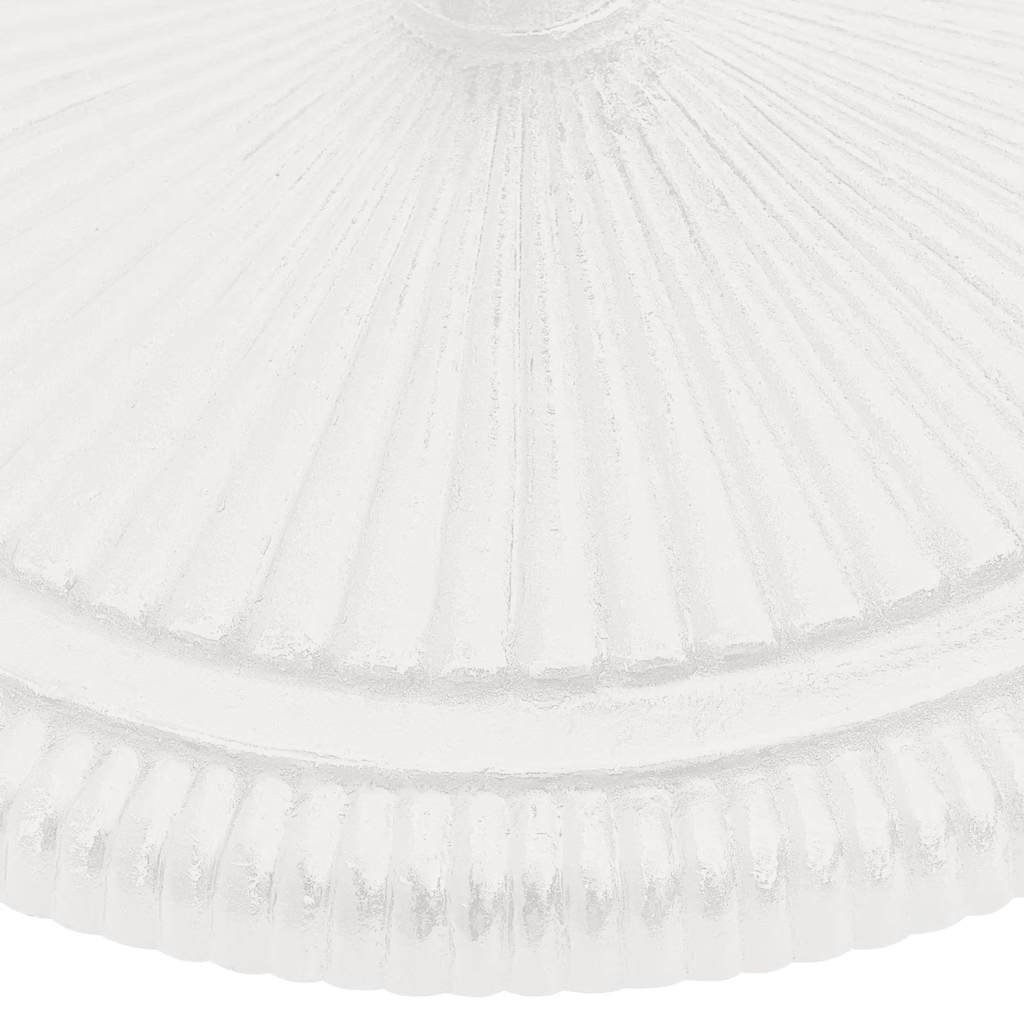 vidaXL Βάση Ομπρέλας Λευκή 45 x 45 x 30 εκ. από Χυτοσίδηρο