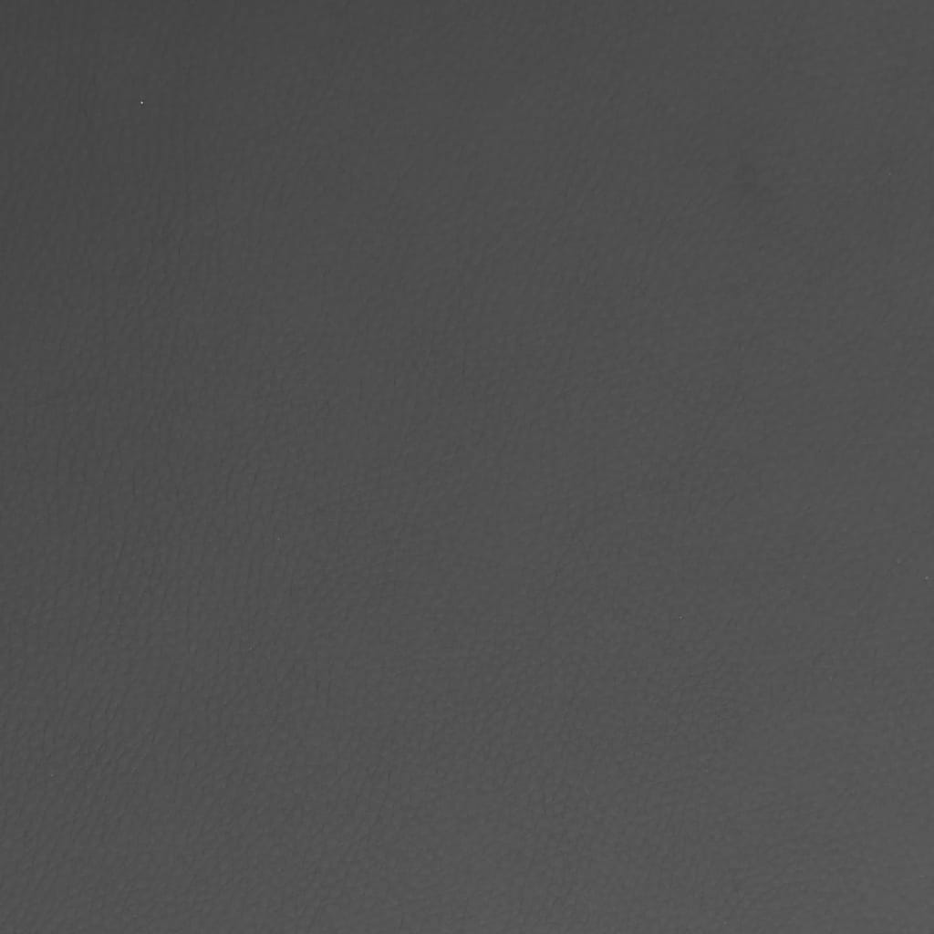 vidaXL Καρέκλα Τραπεζαρίας Περιστρεφόμενη Γκρι από Συνθετικό Δέρμα