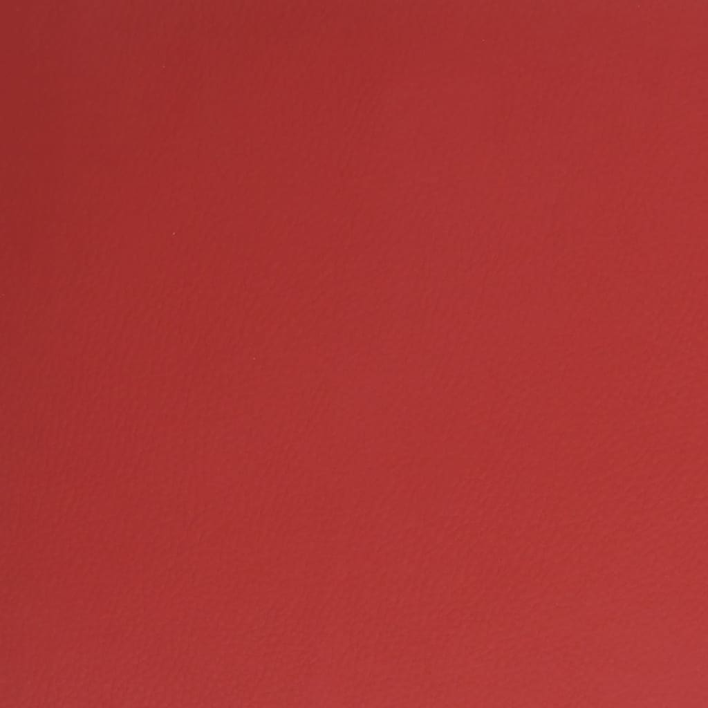 vidaXL Καρέκλα Τραπεζαρίας Περιστρεφόμενη Μπορντό από Συνθετικό Δέρμα