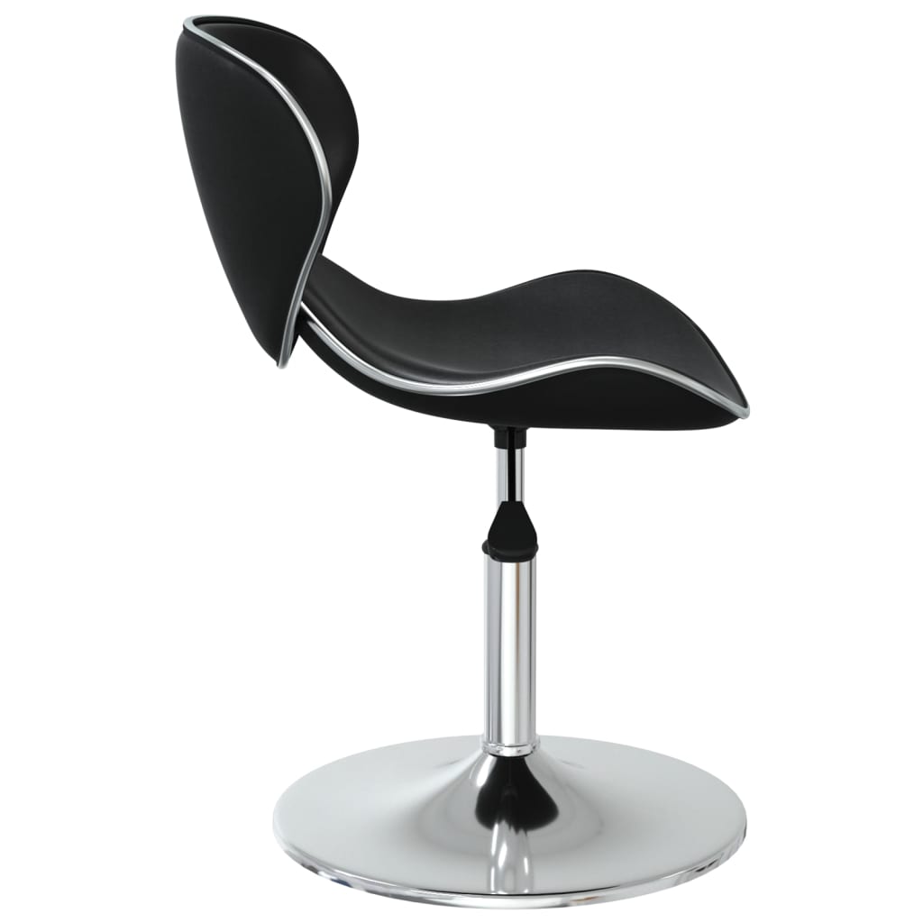 vidaXL Καρέκλες Τραπεζαρίας 4 τεμ. Μαύρες από Συνθετικό Δέρμα