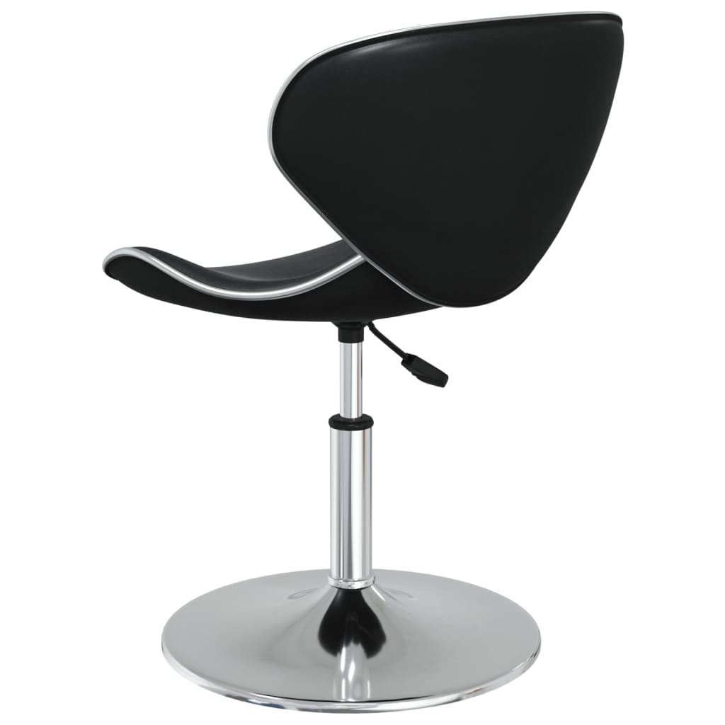 vidaXL Καρέκλες Τραπεζαρίας 4 τεμ. Μαύρες από Συνθετικό Δέρμα