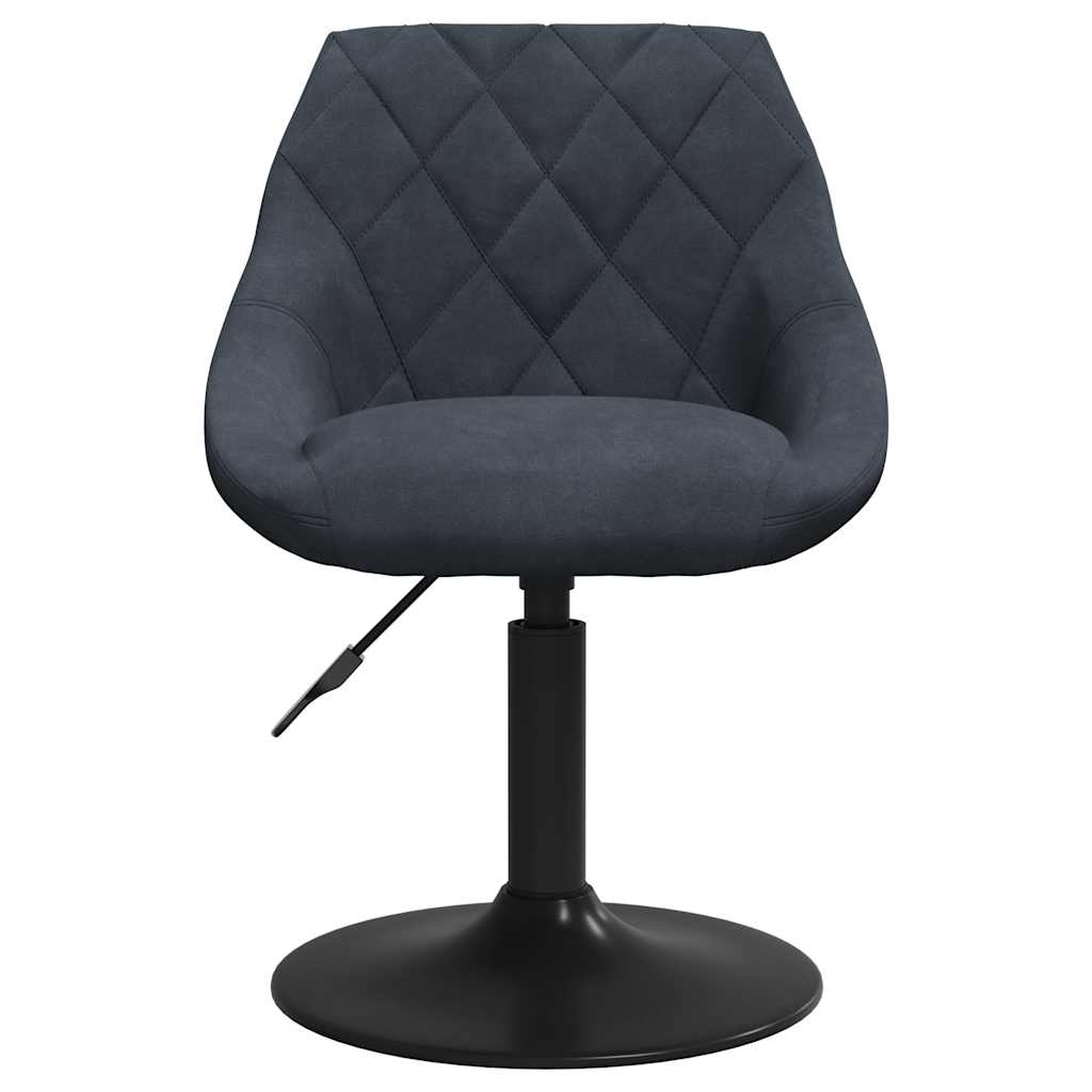 vidaXL Καρέκλα Τραπεζαρίας Σκούρο Γκρι Βελούδινη