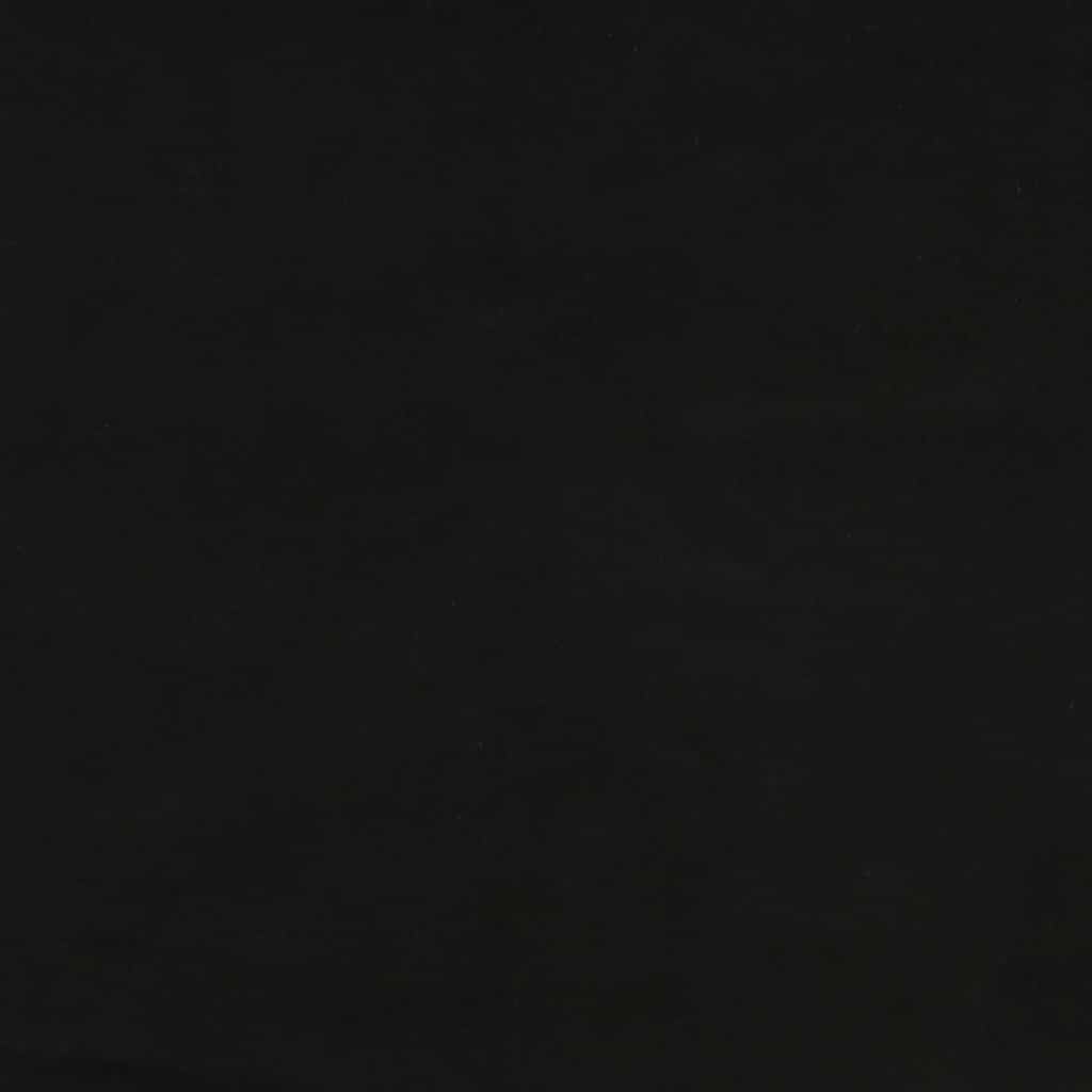 vidaXL Στρογγυλό Σκαμπό Hocker Μαύρο Βελούδινο