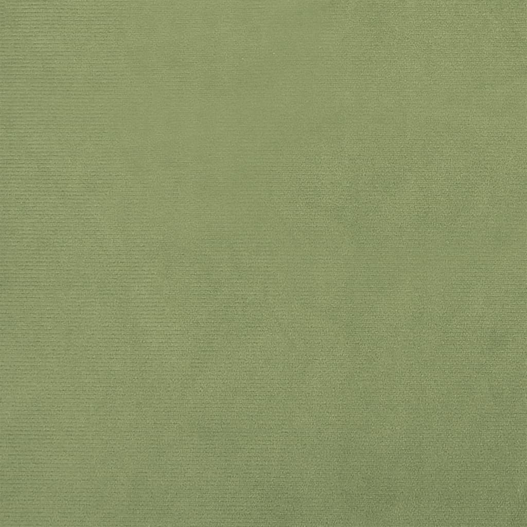 vidaXL Στρογγυλό Σκαμπό Αποθήκευσης Hocker Πράσινο Μουσταρδί Βελούδινο 31 x 37 cm