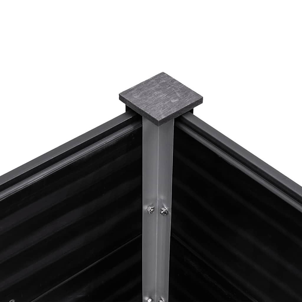 vidaXL Ζαρντινιέρα Υπερυψωμένη Γκρι 200 x 50 x 54 εκ. από WPC
