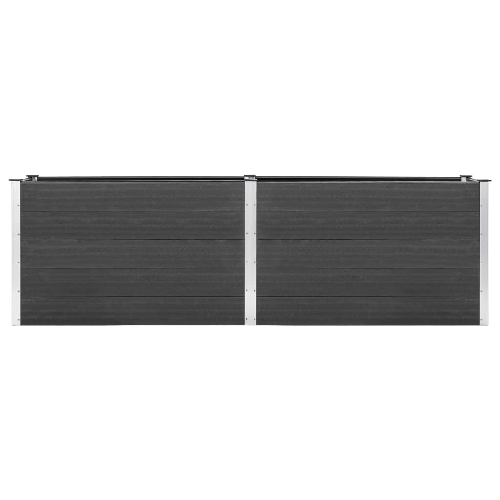 vidaXL Ζαρντινιέρα Υπερυψωμένη Γκρι 200 x 100 x 91 εκ. από WPC