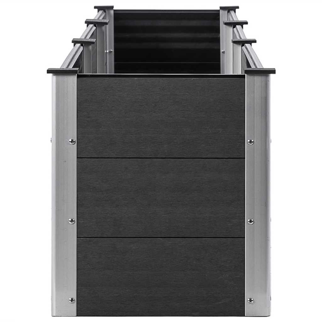 vidaXL Ζαρντινιέρα Υπερυψωμένη Γκρι 300 x 50 x 54 εκ. από WPC