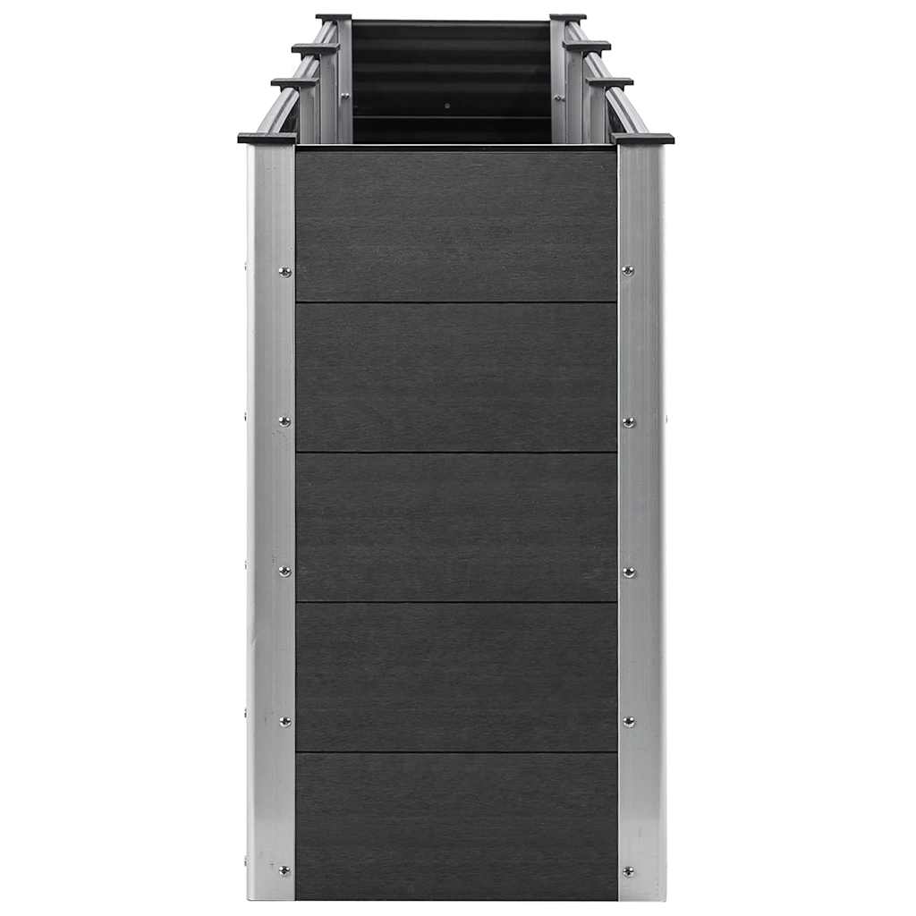 vidaXL Ζαρντινιέρα Κήπου Υπερυψωμένη Γκρι 300 x 50 x 91 εκ. από WPC