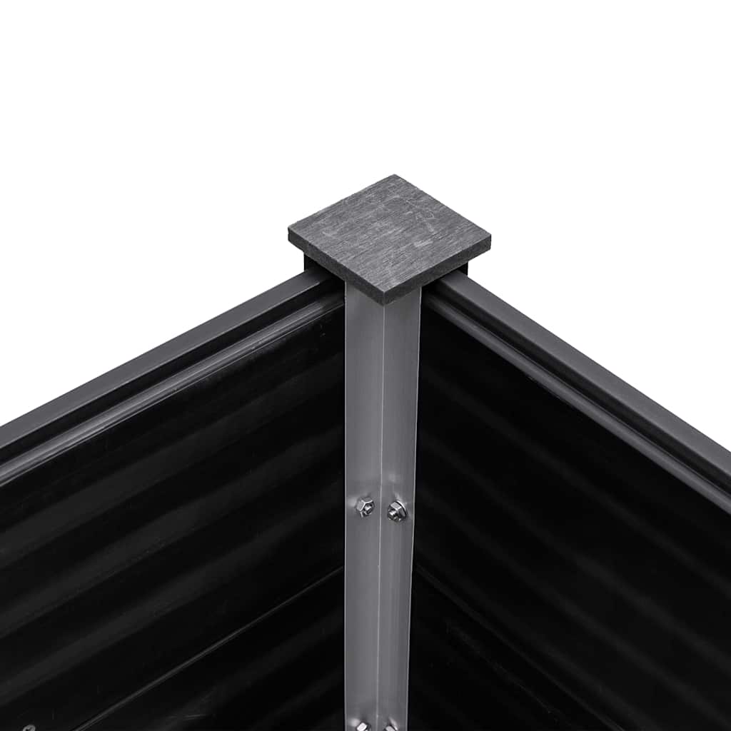 vidaXL Ζαρντινιέρα Κήπου Υπερυψωμένη Γκρι 300 x 100 x 54 εκ. από WPC