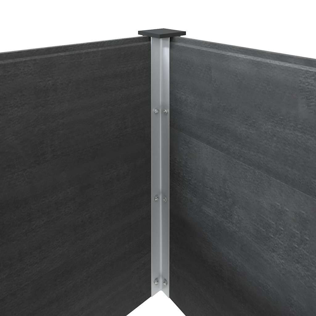 vidaXL Ζαρντινιέρα Κήπου Υπερυψωμένη Γκρι 300 x 100 x 54 εκ. από WPC