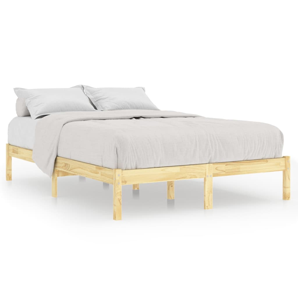 vidaXL Πλαίσιο Κρεβατιού 150 x 200 εκ. Μασίφ Ξύλο King Size