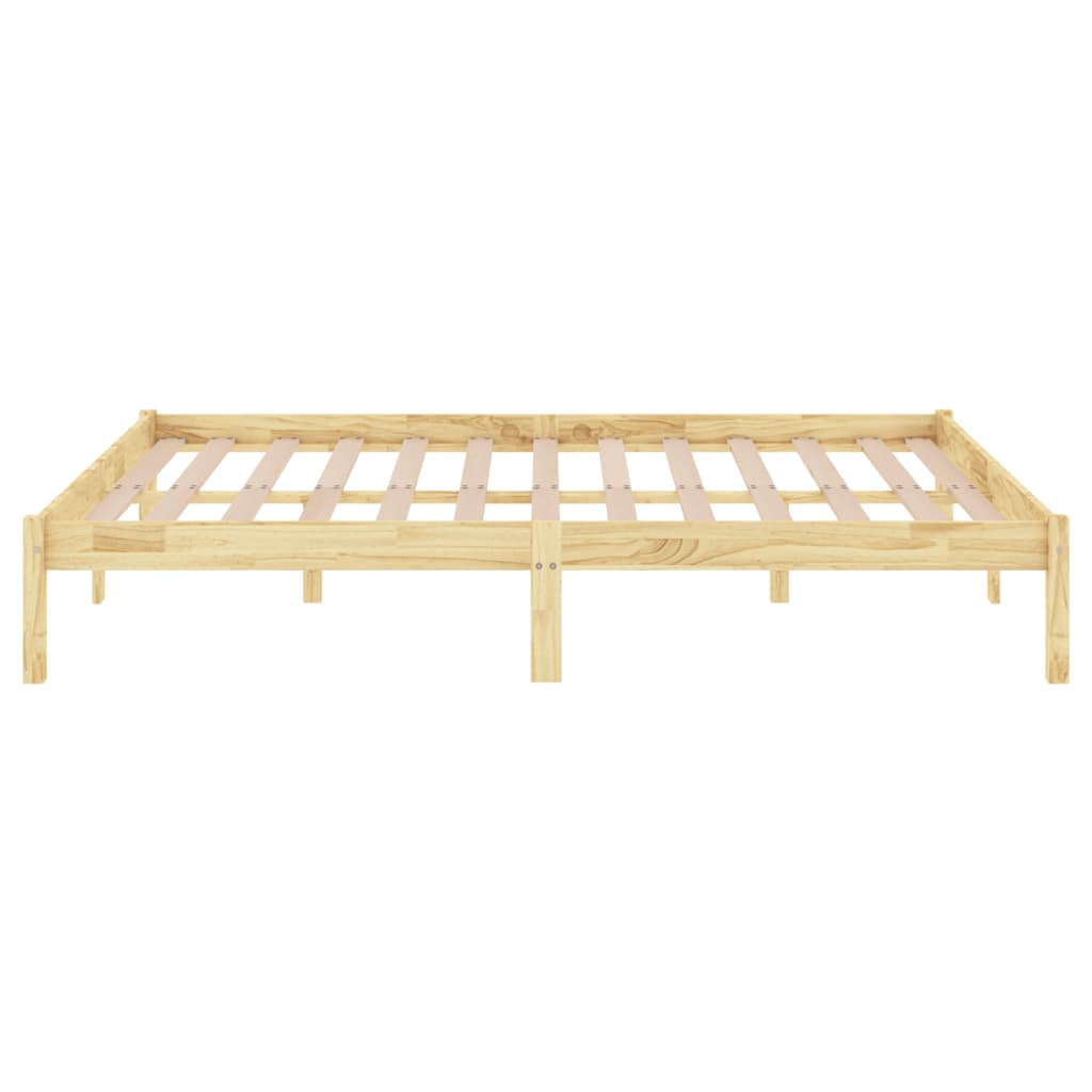 vidaXL Πλαίσιο Κρεβατιού 150 x 200 εκ. Μασίφ Ξύλο King Size