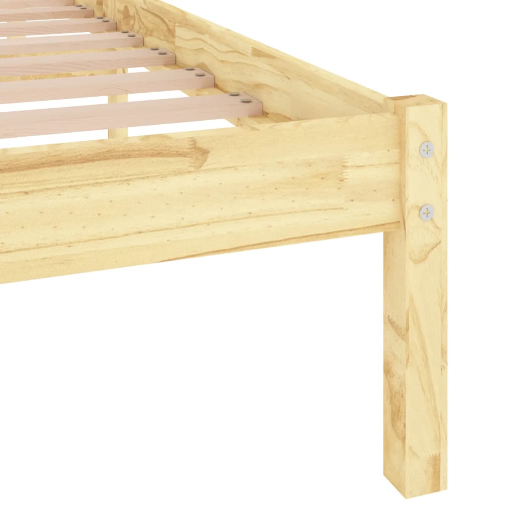 vidaXL Πλαίσιο Κρεβατιού 150 x 200 εκ. Μασίφ Ξύλο King Size