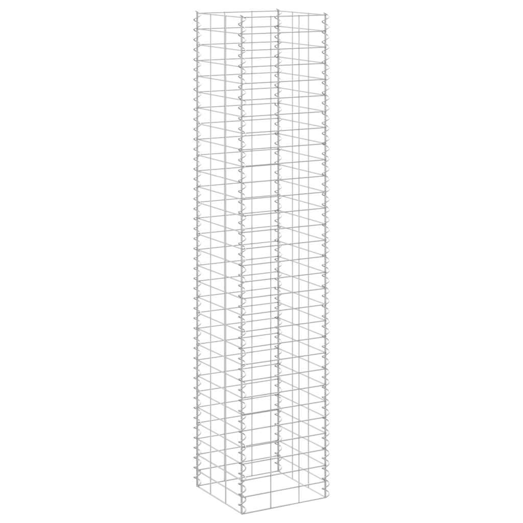 vidaXL Συρματοκιβώτια-Γλάστρες Υπερυψ. 3 τεμ. 30x30x150εκ. Σιδερένιες