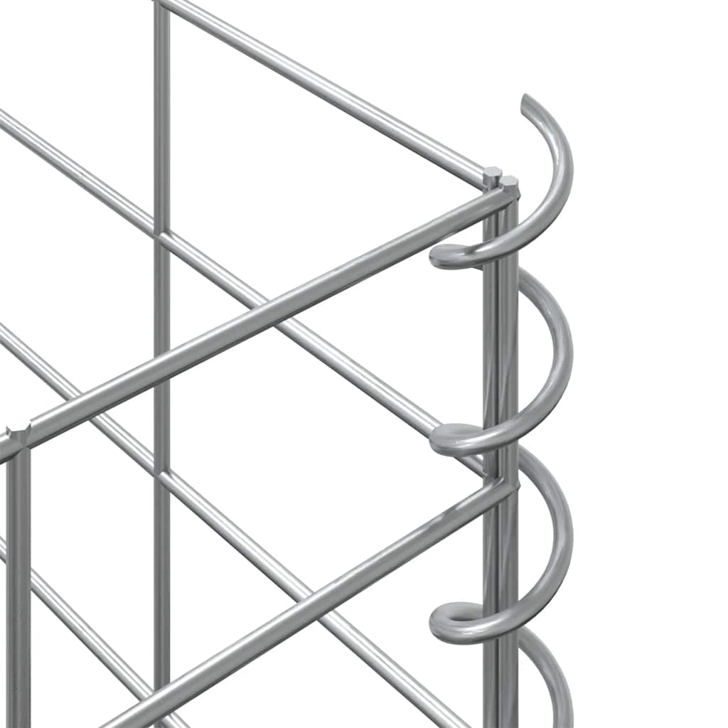 vidaXL Συρματοκιβώτια-Γλάστρες Υπερυψ. 3 τεμ. 30x30x200εκ. Σιδερένιες