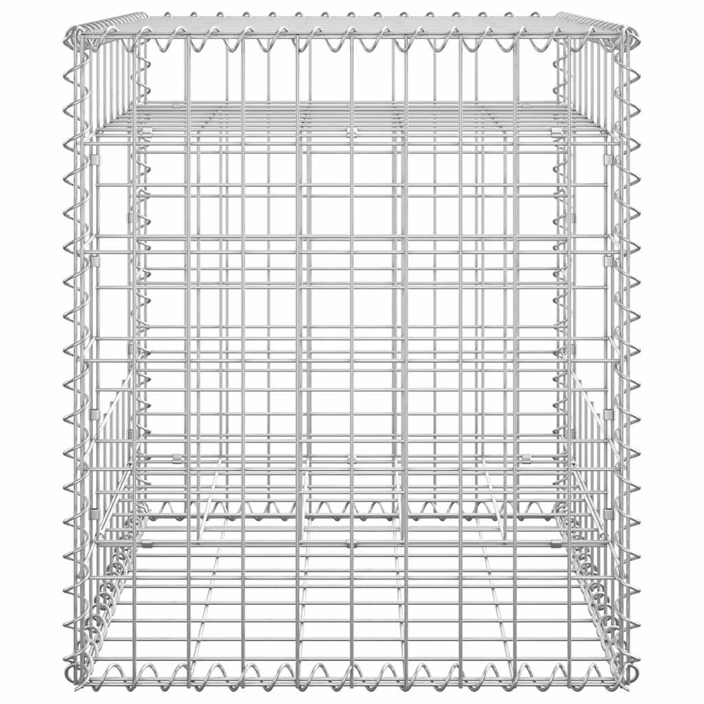 vidaXL Συρματοκιβώτιο Στύλος 50 x 50 x 60 εκ. Σιδερένιο