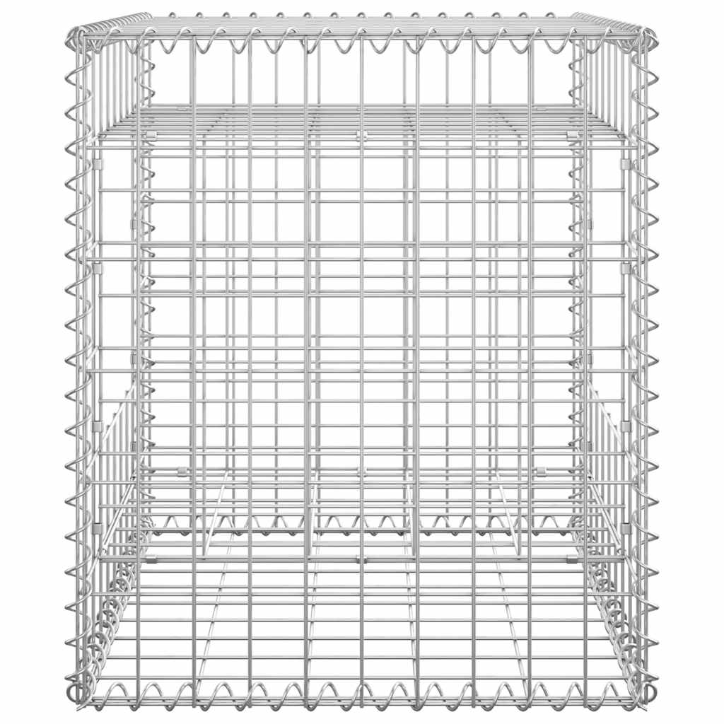 vidaXL Συρματοκιβώτια Στύλοι 2 τεμ. 50 x 50 x 60 εκ. Σιδερένιοι
