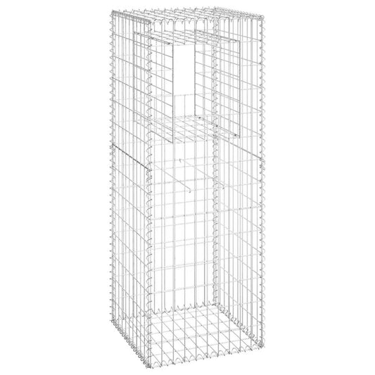 vidaXL Συρματοκιβώτιο Στύλος 50 x 50 x 140 εκ. Σιδερένιο