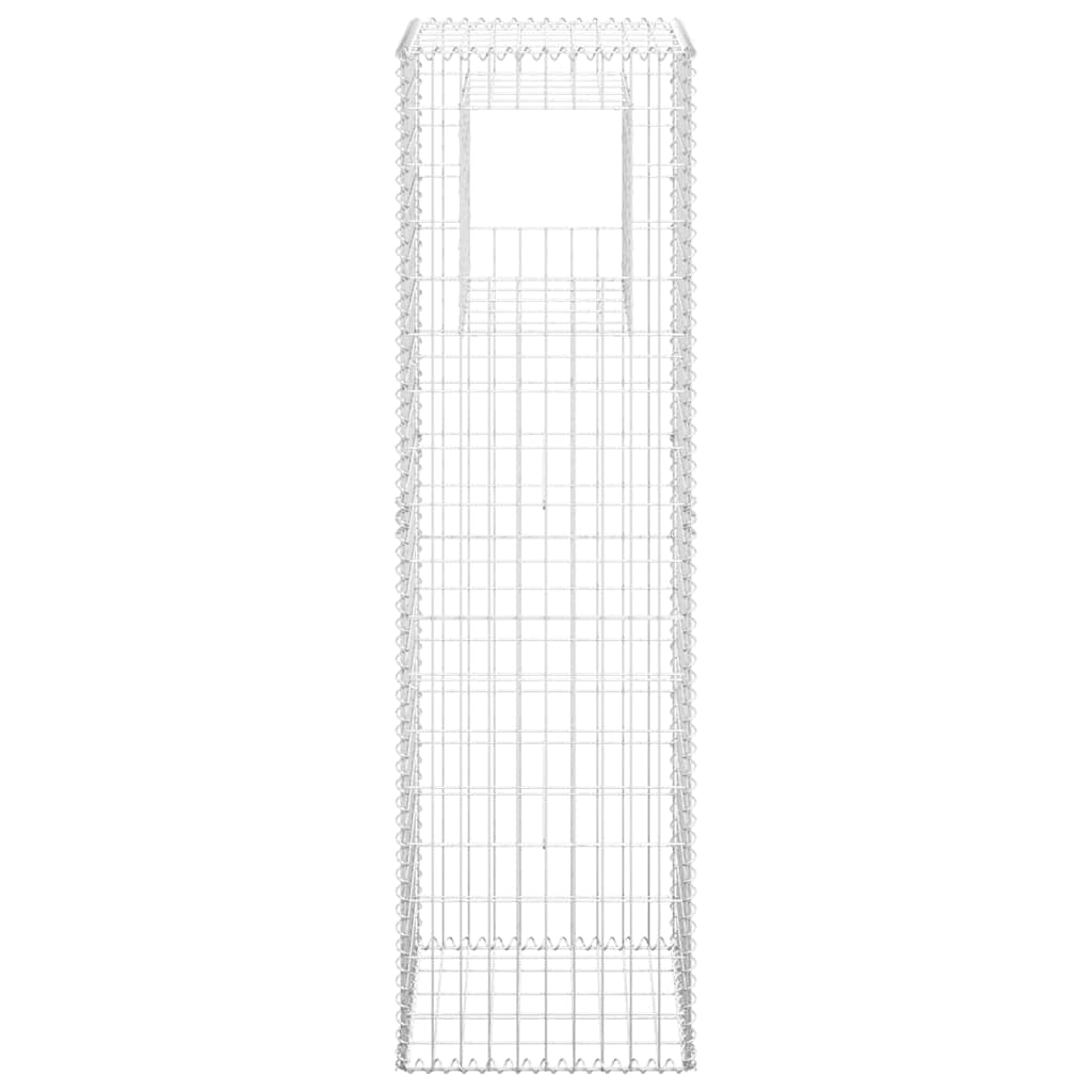 vidaXL  Συρματοκιβώτιο Στύλος 50 x 50 x 180 εκ. Σιδερένιο