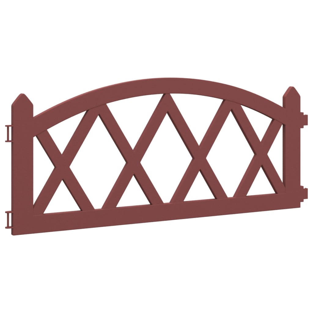 vidaXL Μπορντούρες Γκαζόν 17 τεμ. Κόκκινες 10 μ. από Πολυπροπυλένιο