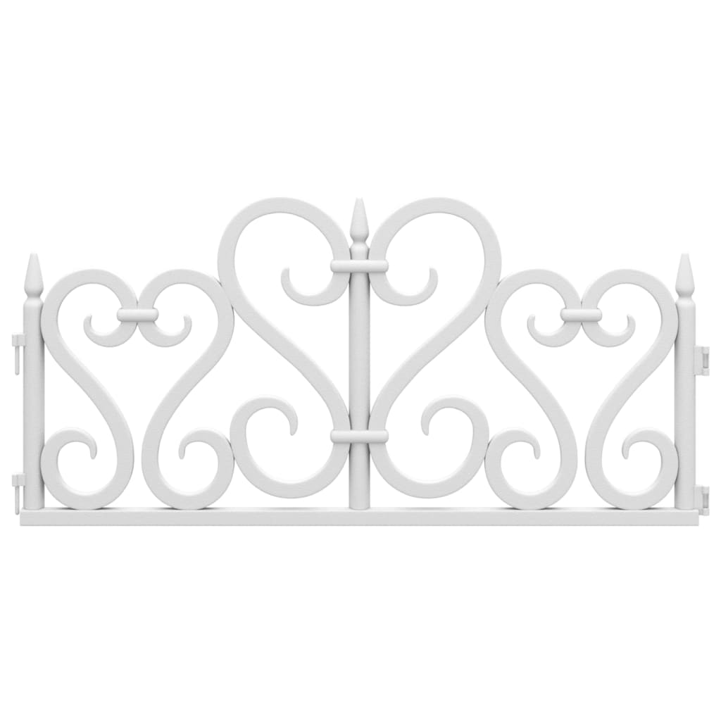 vidaXL Μπορντούρες Γκαζόν 17 τεμ. Λευκό 10 μ. από Πολυπροπυλένιο