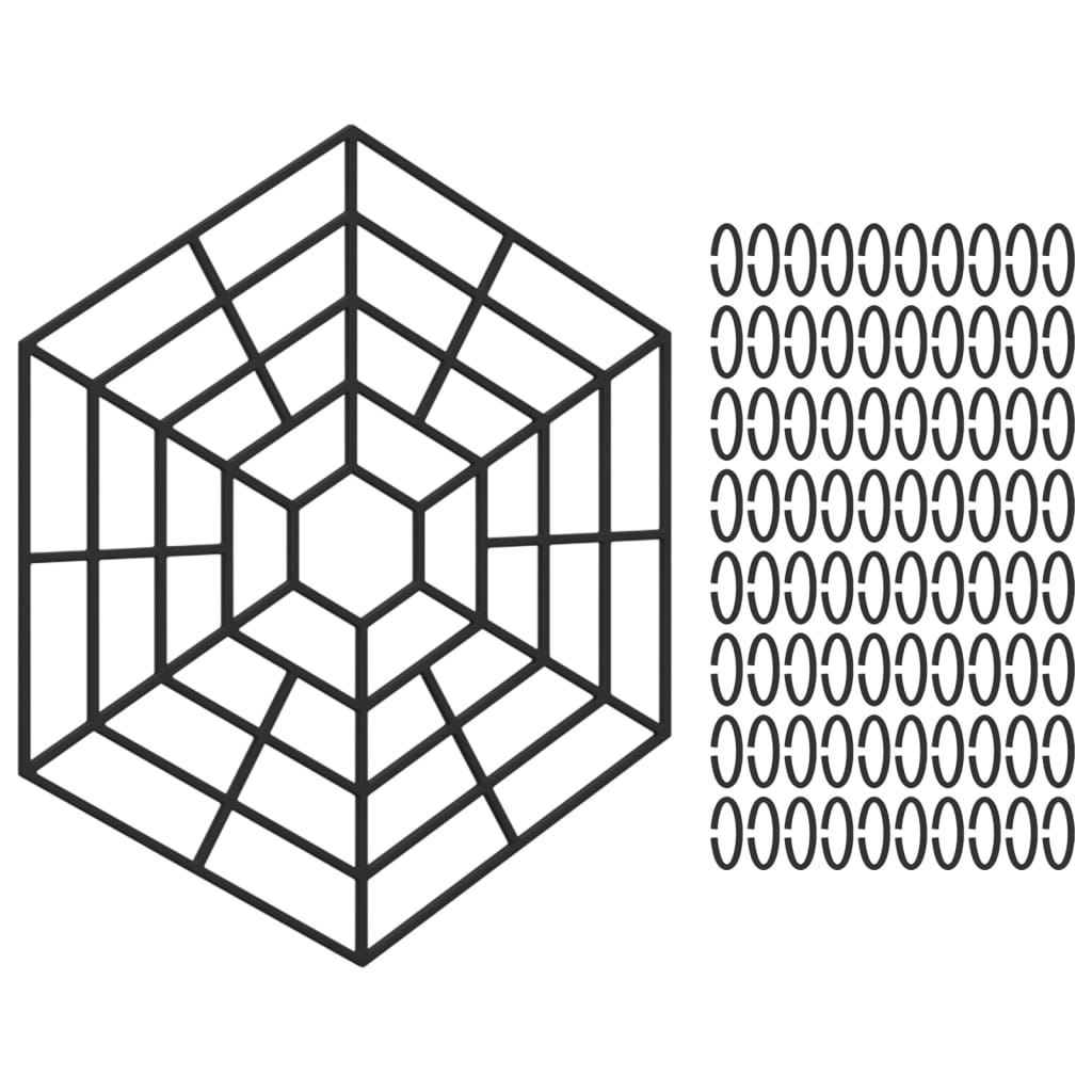 vidaXL Προστατευτικά Λιμνών 40 Τεμ. Μαύρα από Πολυπροπυλένιο