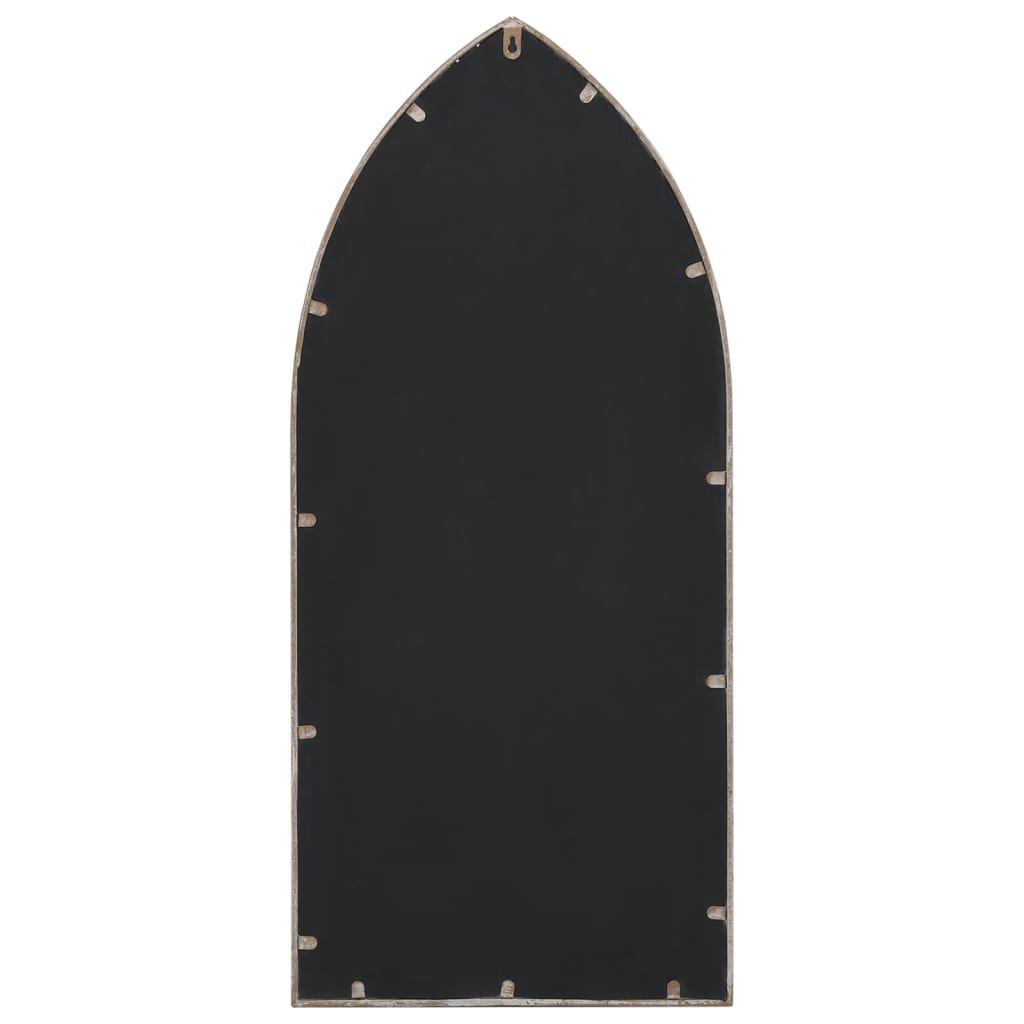 vidaXL Καθρέφτης Κήπου για Εξ. Χώρους Λευκό της Άμμου 70x30 εκ. Σίδερο