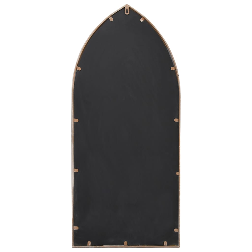 vidaXL Καθρέφτης Κήπου για Εξ. Χώρους Λευκό της Άμμου 100x45 εκ Σίδερο