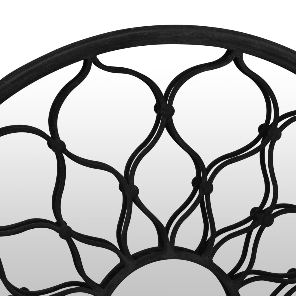 vidaXL Καθρέφτης Κήπου για Εξωτερικούς Χώρους Μαύρος 60 x 3 εκ. Σίδερο