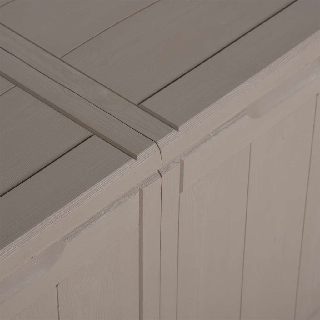 vidaXL Μπαούλο Αποθήκευσης Κήπου Καφέ 180 Λίτρα Όψη ξύλου από PP