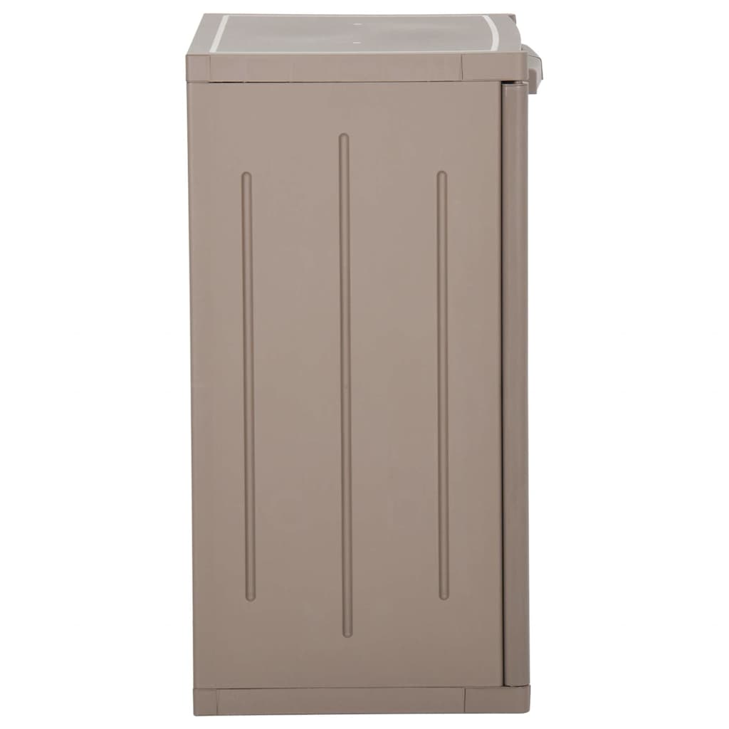 vidaXL Ντουλάπι Αποθήκευσης Κήπου Καφέ 65x45x88 εκ. PP Εμφάνιση Ξύλου