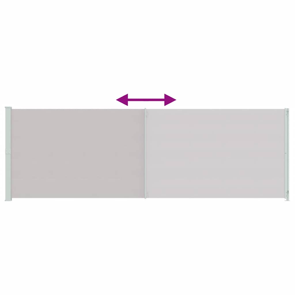 vidaXL Σκίαστρο Πλαϊνό Συρόμενο Βεράντας Γκρι 200 x 600 εκ.