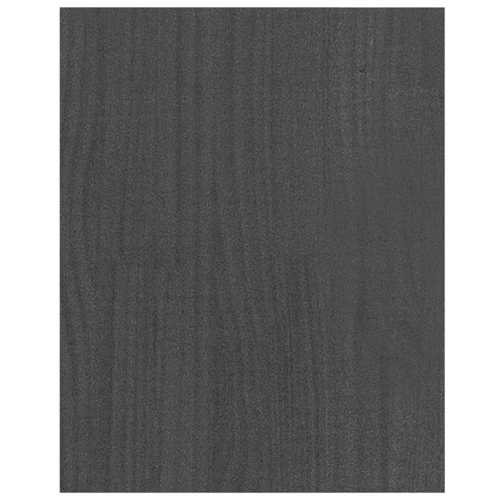 vidaXL Έπιπλο Τηλεόρασης Γκρι 70 x 33 x 42 εκ. από Μασίφ Ξύλο Πεύκου