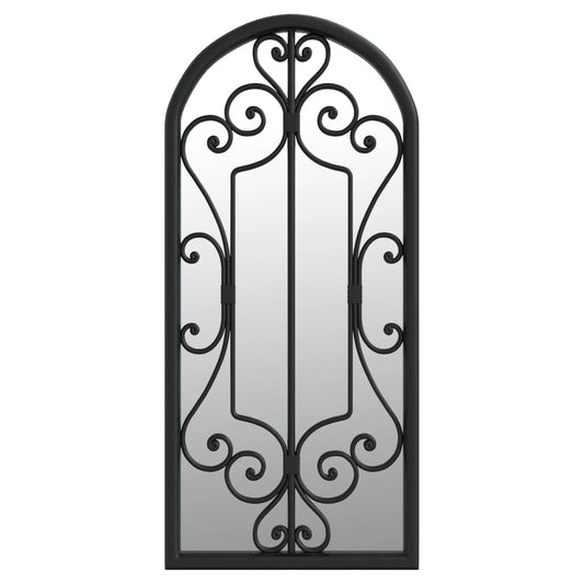 vidaXL Καθρέφτης για Εσωτερικούς Χώρους Μαύρος 100 x 45 εκ. από Σίδερο