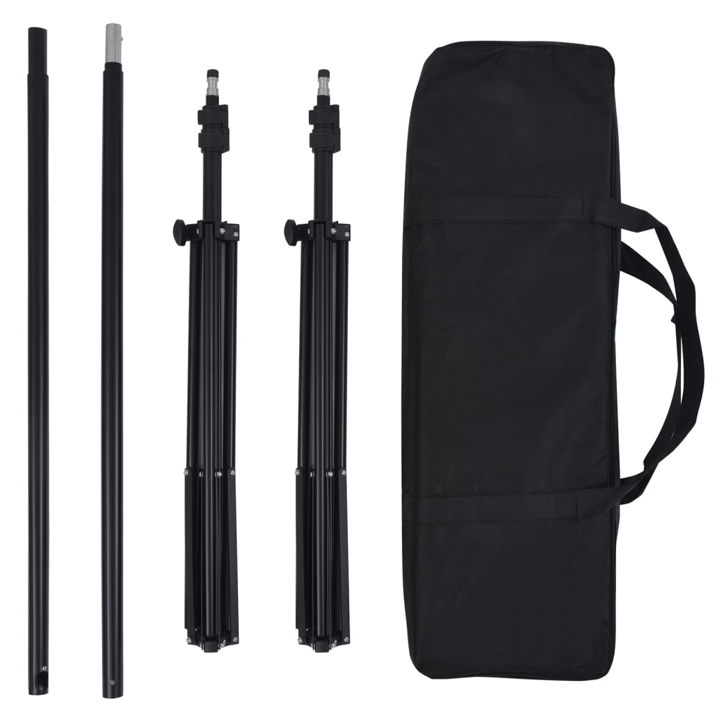 vidaXL Κιτ Φωτογραφικού Στούντιο με Σετ Φώτα & Φόντο