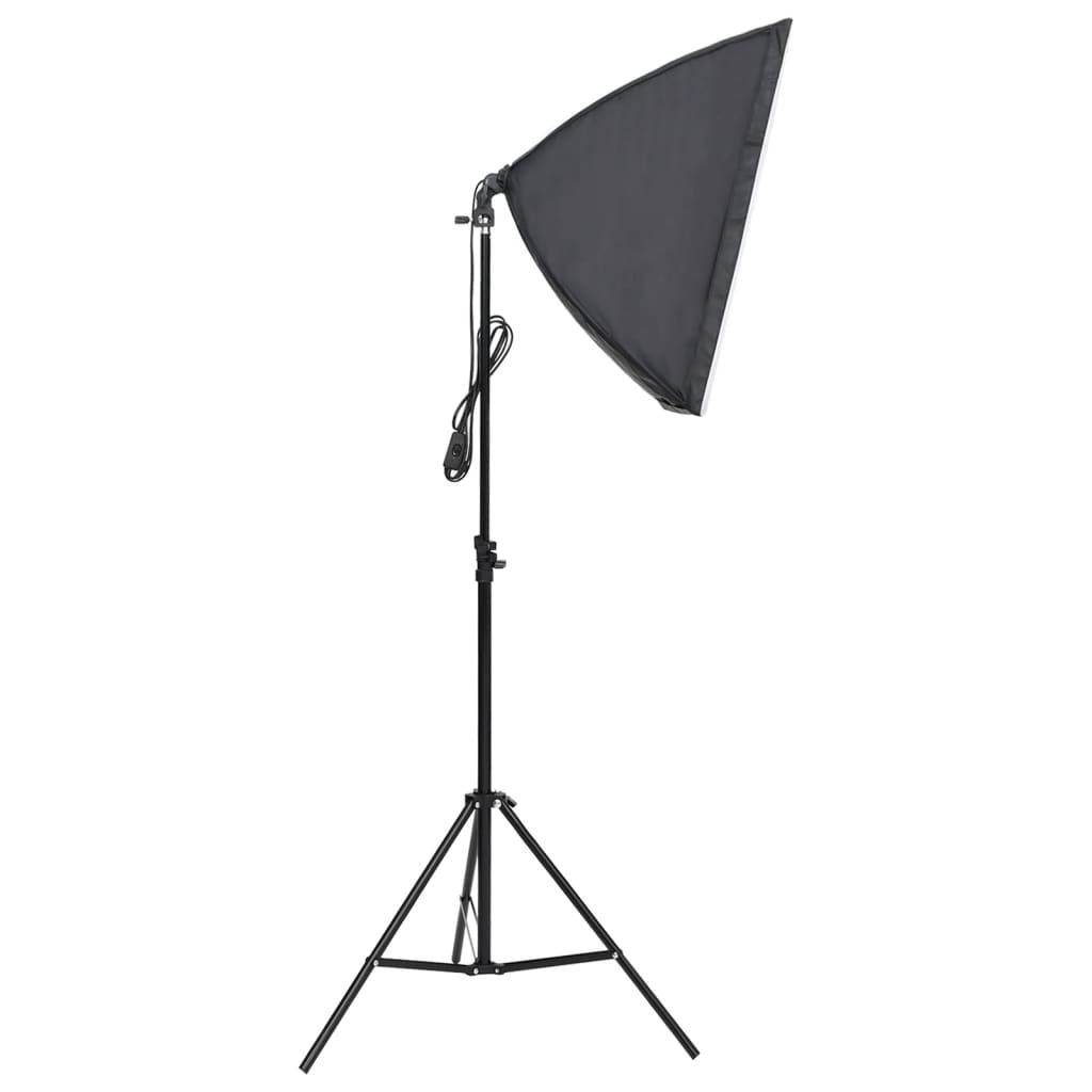 vidaXL Κιτ Φωτισμού Φωτογραφικού Στούντιο με Softbox και Φόντο