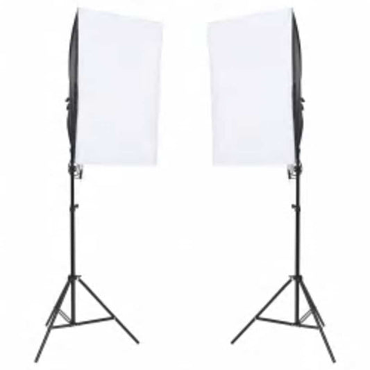 vidaXL Κιτ Φωτογραφικού Στούντιο με Σετ Φώτα, Φόντο & Ανακλαστήρα