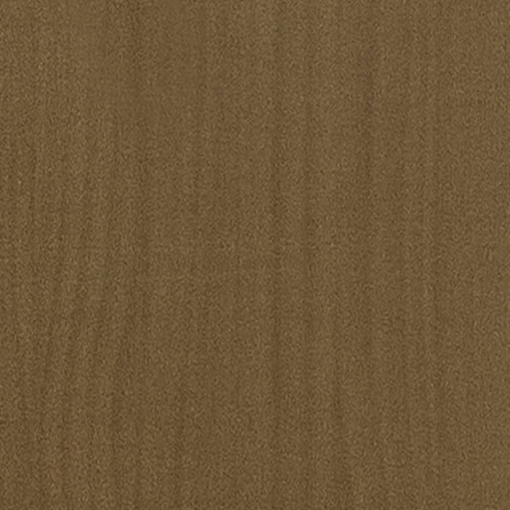 vidaXL Ζαρντινιέρα Κήπου Καφέ Μελί 40x40x70 εκ. από Μασίφ Ξύλο Πεύκου