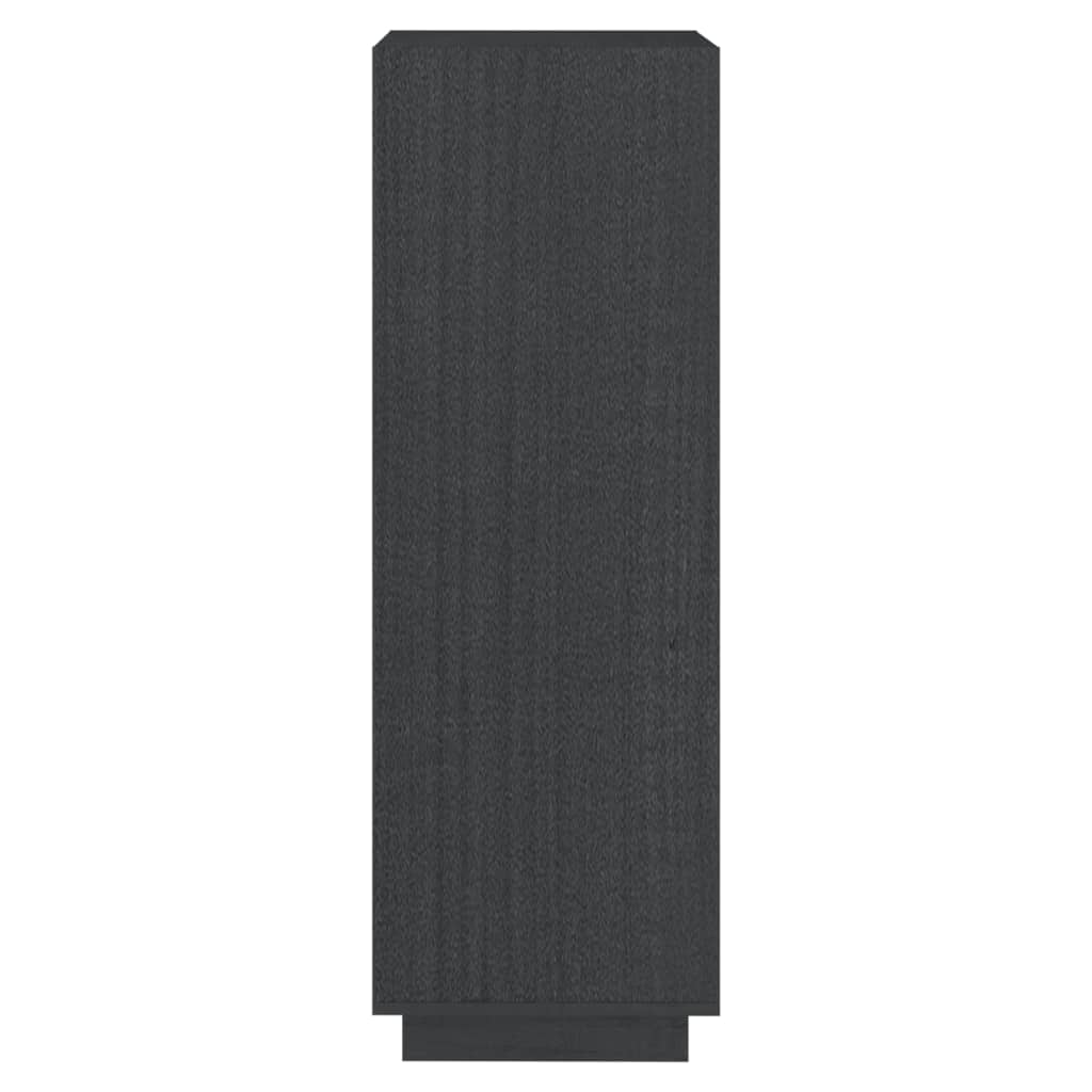 vidaXL Βιβλιοθήκη/Διαχωρ. Χώρου Γκρι 40x35x103 εκ. Μασίφ Ξύλο Πεύκου