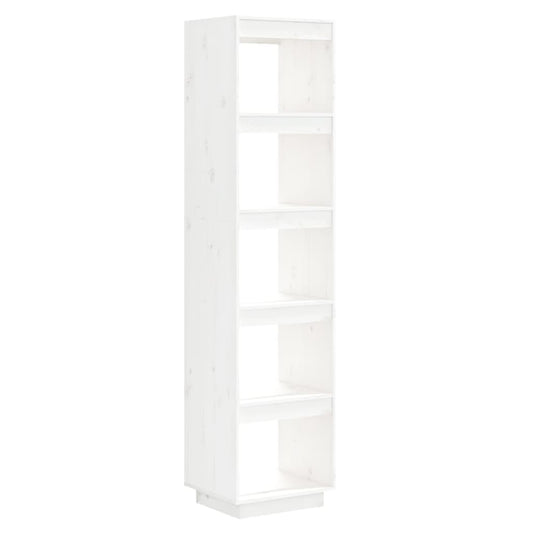vidaXL Βιβλιοθήκη/Διαχωριστικό Χώρου Λευκό 40x35x167 εκ. Μασίφ Πεύκο