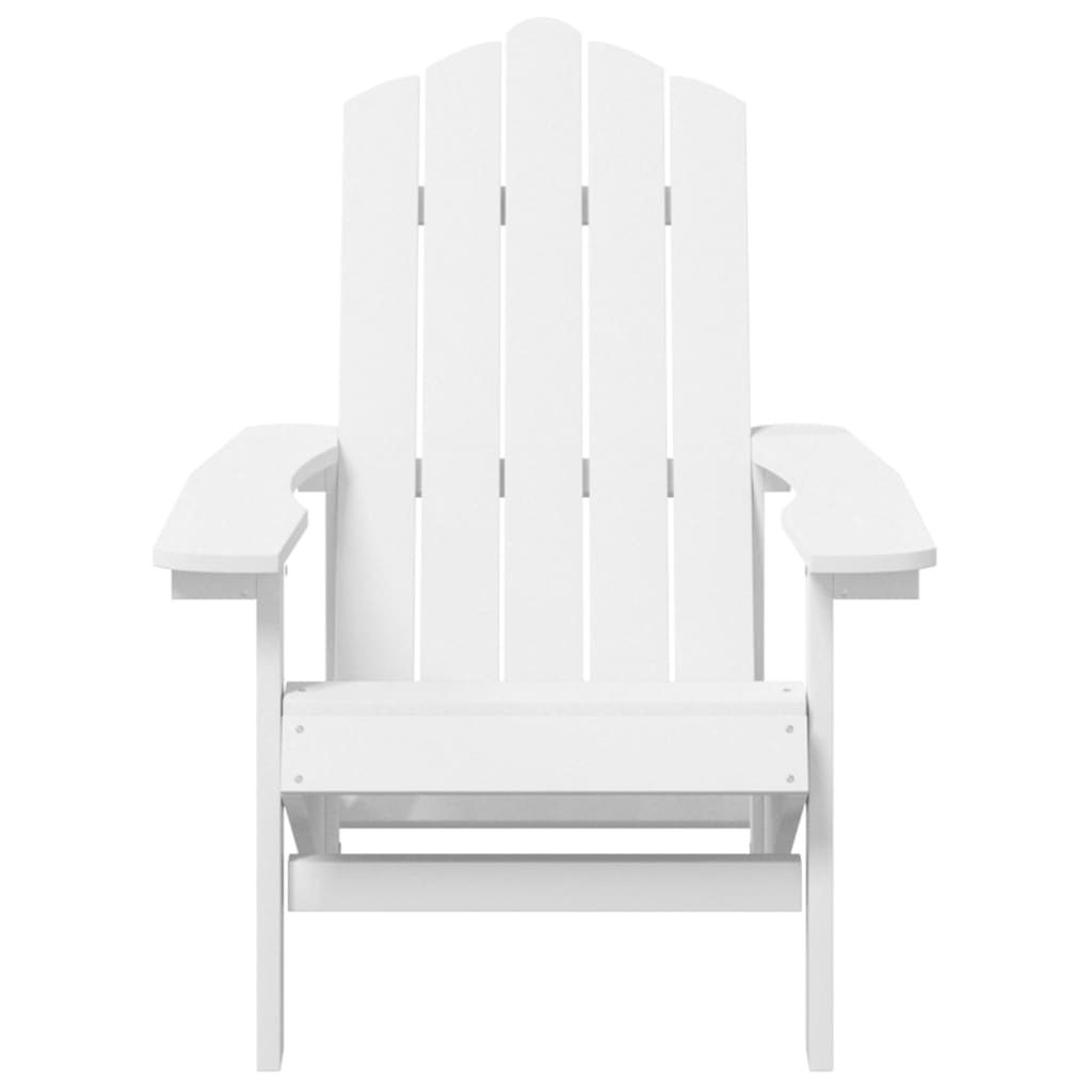 vidaXL Καρέκλα Κήπου Adirondack Λευκή από HDPE