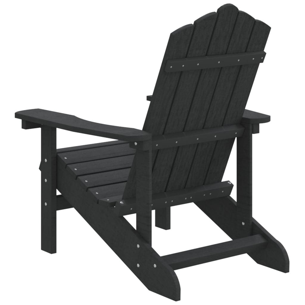 vidaXL Καρέκλα Κήπου Adirondack Ανθρακί από HDPE