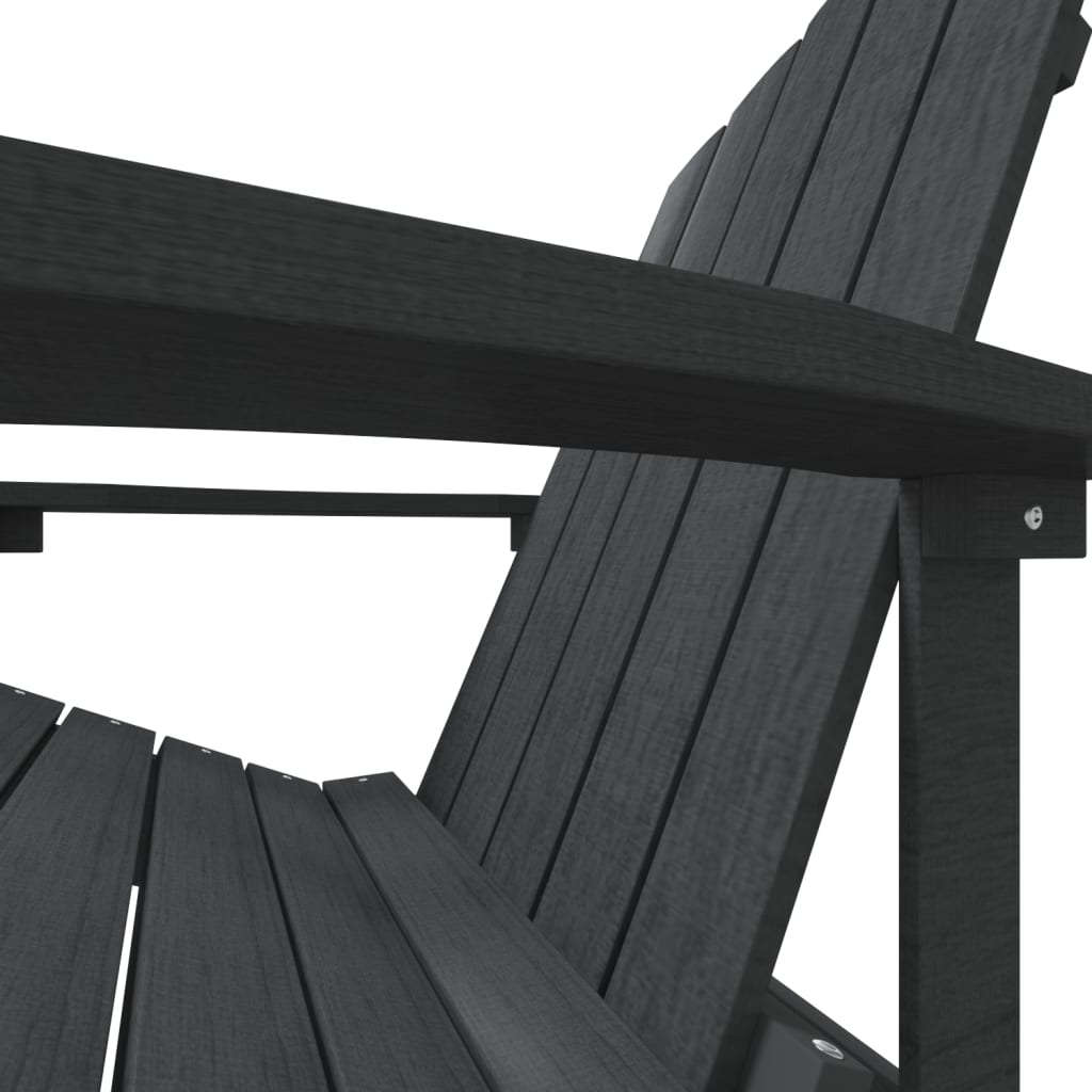 vidaXL Καρέκλα Κήπου Adirondack Ανθρακί από HDPE