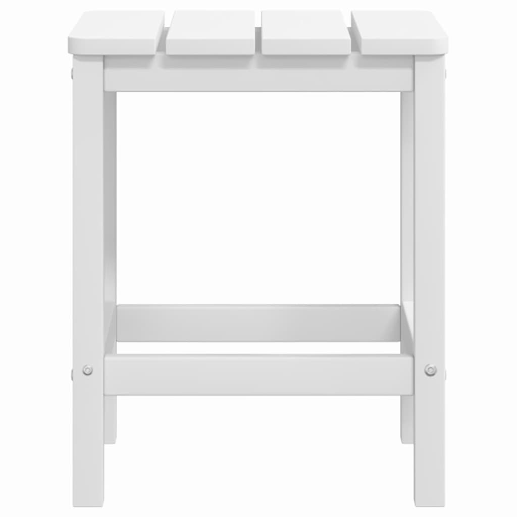 vidaXL Τραπέζι Κήπου Adirondack Λευκό 38 x 38 x 46 εκ. από HDPE