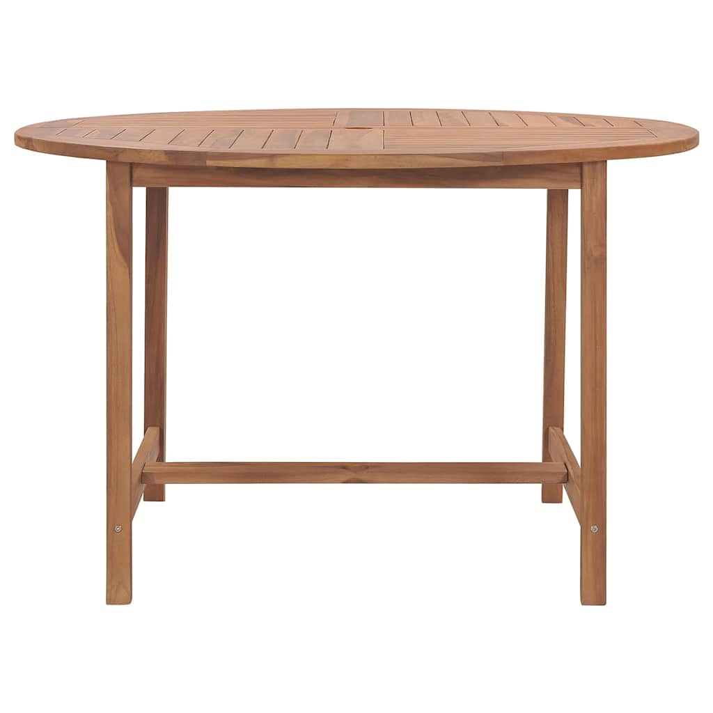 vidaXL Τραπεζαρία Κήπου Ø110x75 εκ. από Μασίφ Ξύλο Teak