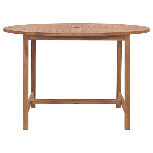 vidaXL Τραπεζαρία Κήπου Ø110x75 εκ. από Μασίφ Ξύλο Teak