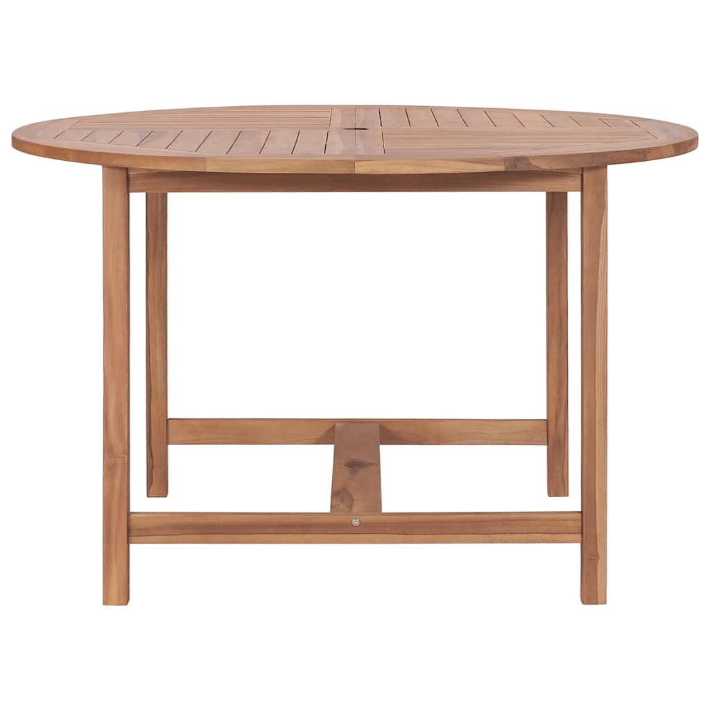 vidaXL Τραπεζαρία Κήπου Ø110x75 εκ. από Μασίφ Ξύλο Teak